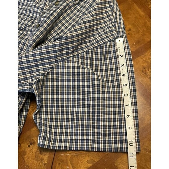 Vintage Carhartt Short Sleeve Men's Button Front 100% Cotton Shirt Plaid Size XL - Picture 9 of 9